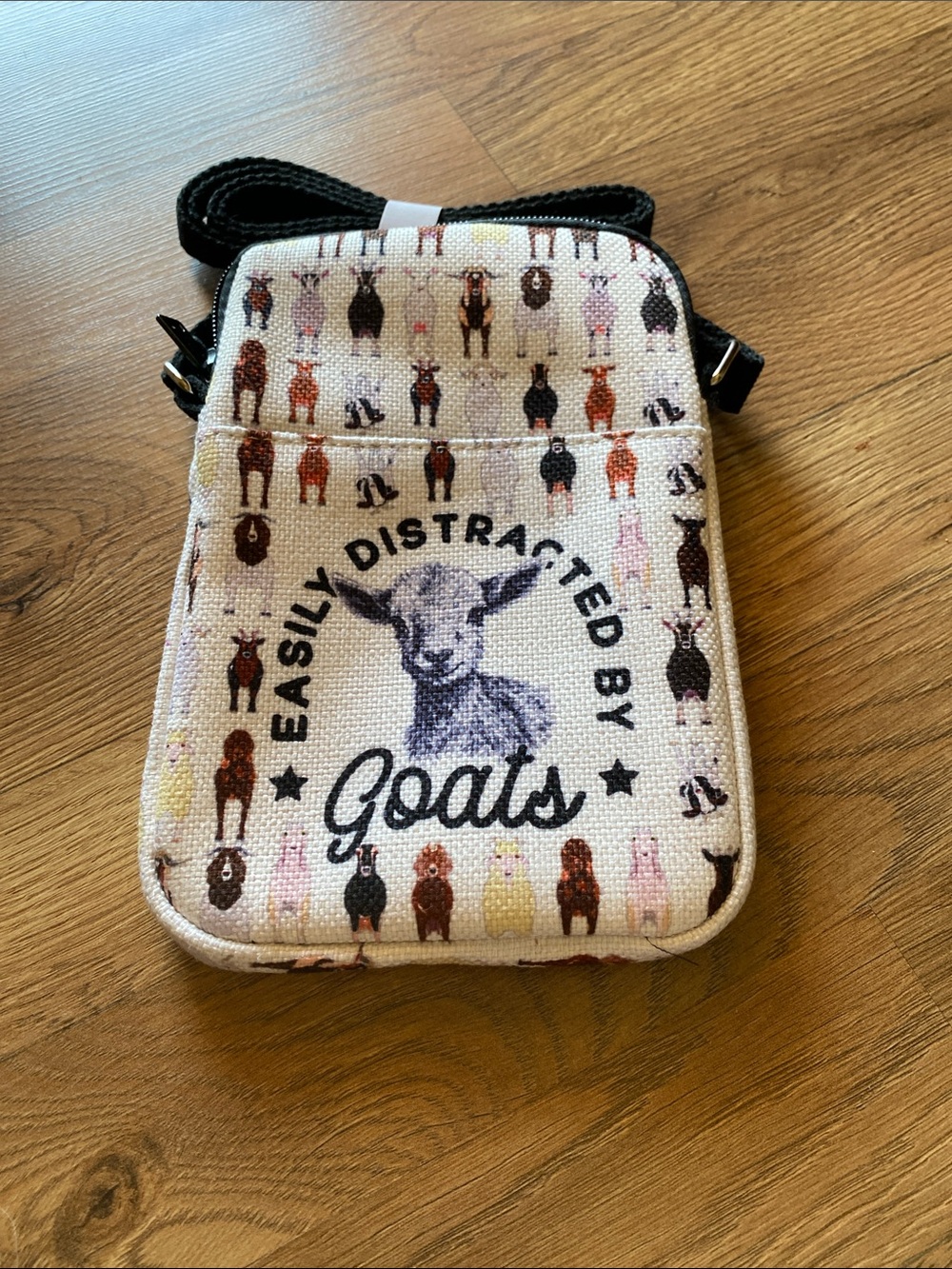 Easily Distracted by Goats Crossbody Bag